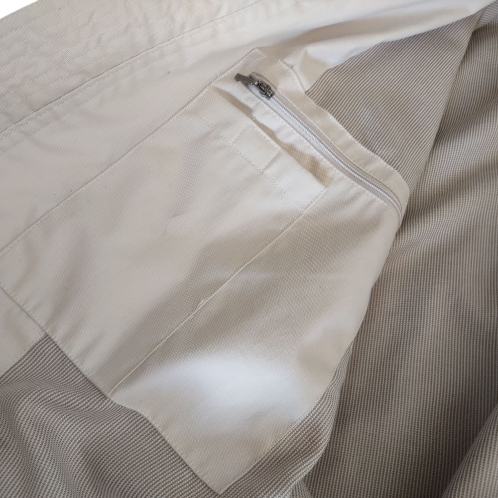 Page & Tuttle Men's Beige Full Zip Long Sleeve Cotton Blend Jacket Size L - Picture 8 of 11